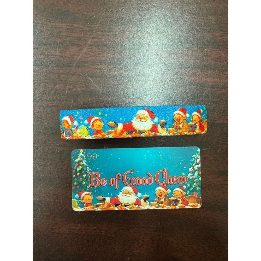 New Zox Be of Good Cheer Santa and Elves Christmas Bracelet Size Medium